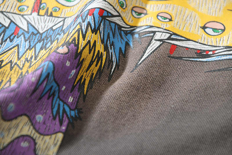 Футболка Saint Michael Moral Panic "Brown/Gray" фото № 3