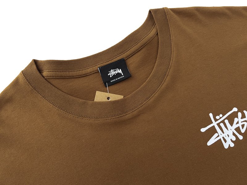Футболка Stussy With A Creative Logo From The Brand "Brown" фото № 6