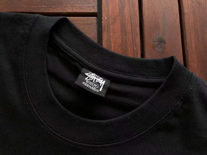 Футболка Stussy Big Logo Inscription With Dots "Black" фото № 2
