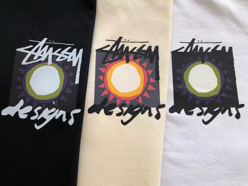 Футболка Stussy Nature Prints In Squares "Beige" фото № 3