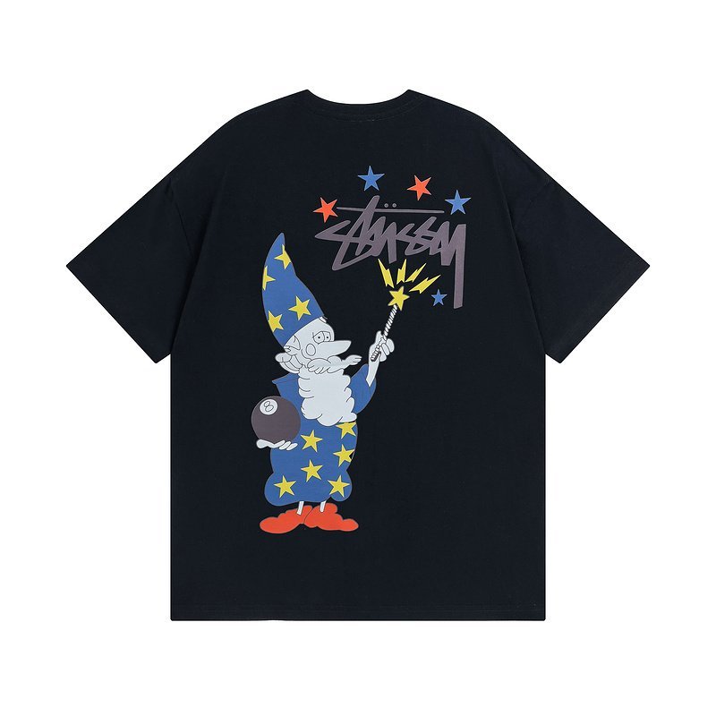 Футболка Stussy Print Wizard "Black" фото № 2