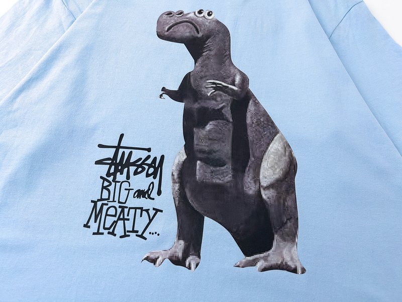 Футболка Stussy Big And Meaty "Blue" фото № 5