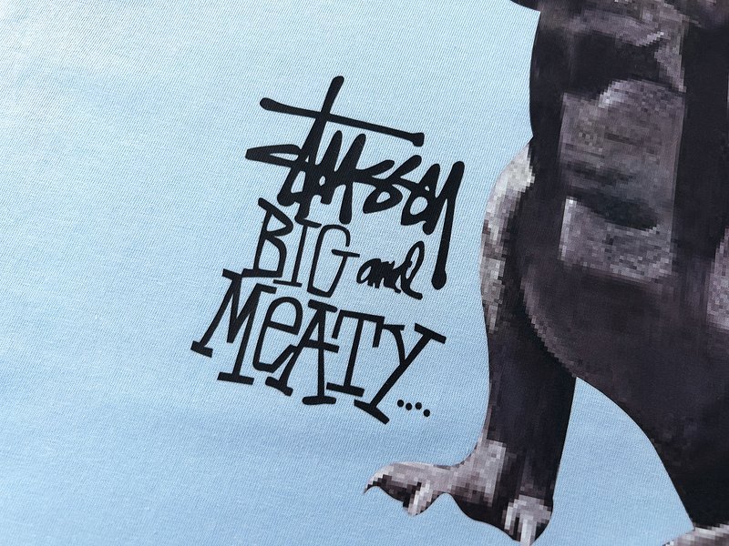 Футболка Stussy Big And Meaty "Blue" фото № 6