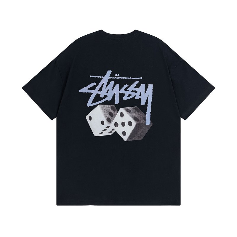 Футболка Stussy With Logo And Image Of Cubes "Black" фото № 2