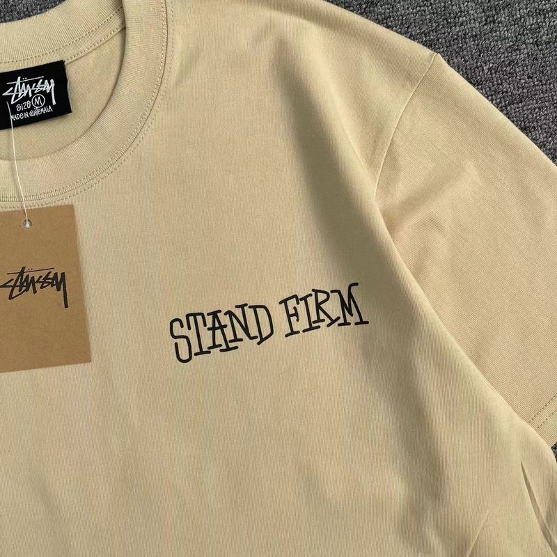 Футболка Stussy End Racism Now "Beige" фото № 3