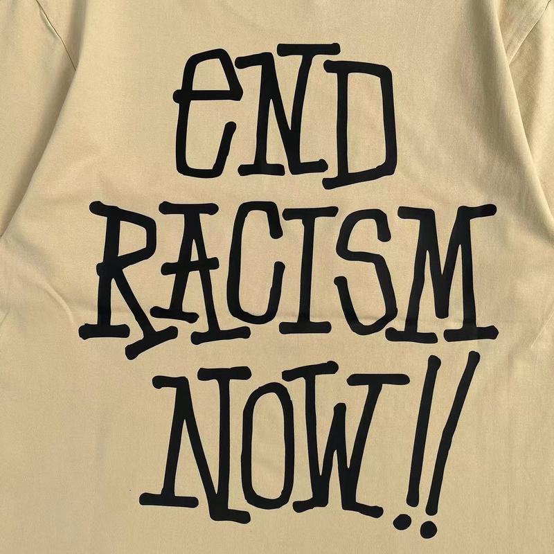 Футболка Stussy End Racism Now "Beige" фото № 4