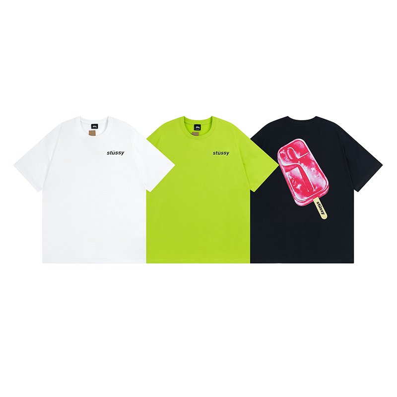Футболка Stussy With An Ice Cream Print "White" фото № 2