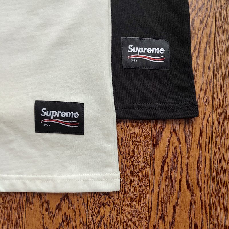 Футболка Supreme X Balenciaga Stripes Print "Black" фото № 8