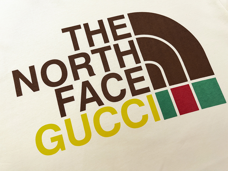 Футболка The North Face X Gucci Collaboration Of Brands "Cream" фото № 4