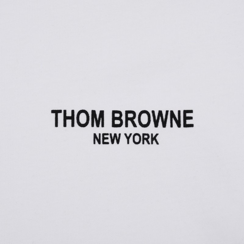Футболка Thom Browne Dog Walking "White" фото № 2