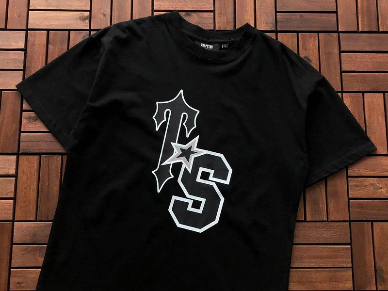 Футболка Trapstar Two Letters Connected By Star "Black" фото № 6