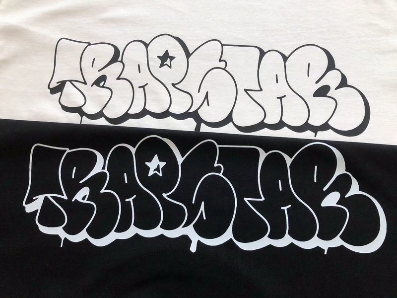 Футболка Trapstar Inscription From Rounded Letters With Star "Black" фото № 6