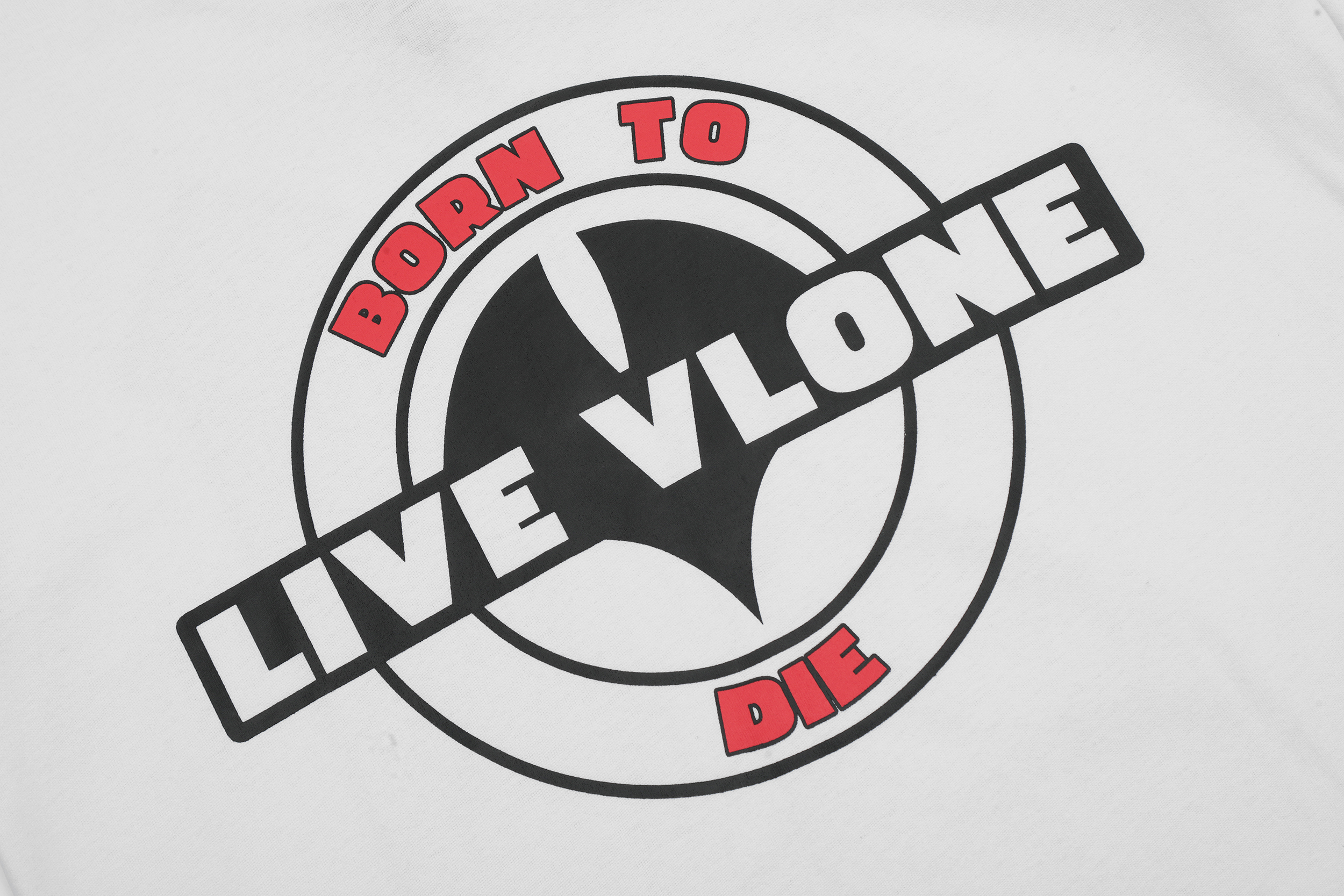 Футболка Vlone Live Alone Born to Die "White" фото № 6