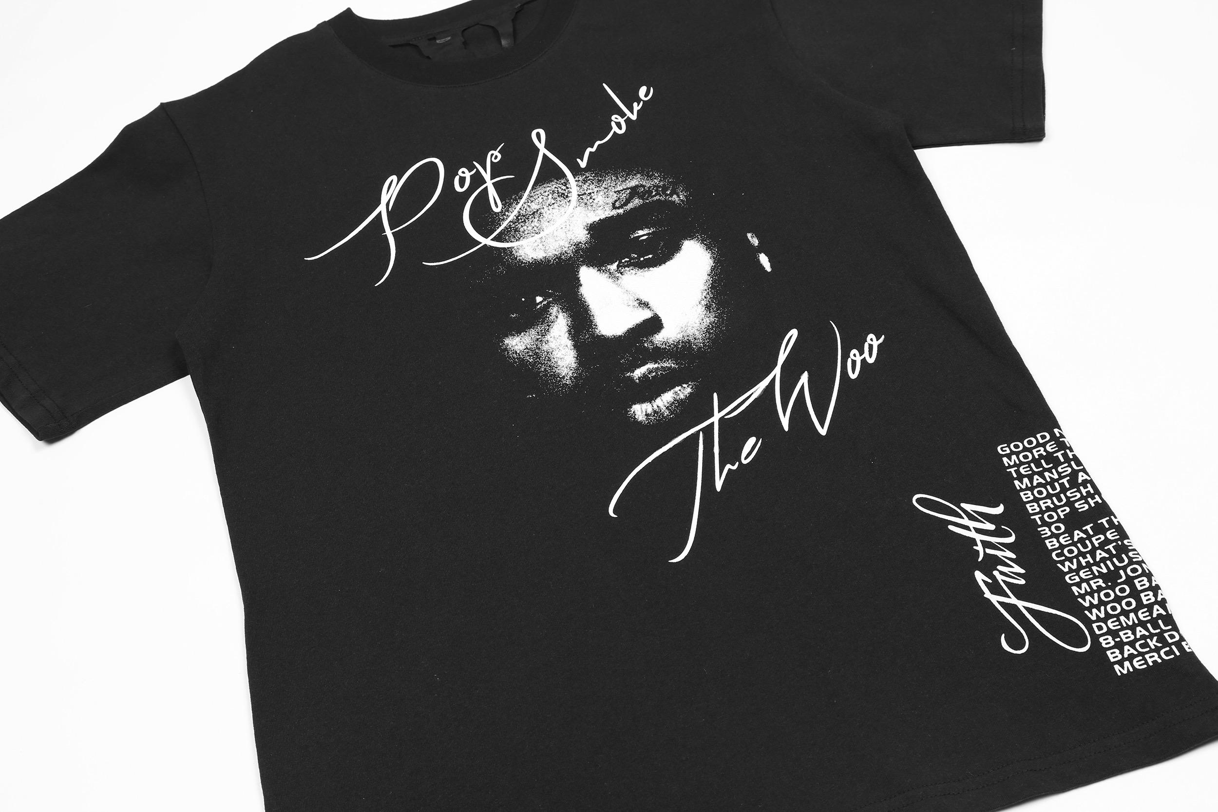 Футболка Vlone The Woo Smoky V "Black" фото № 5