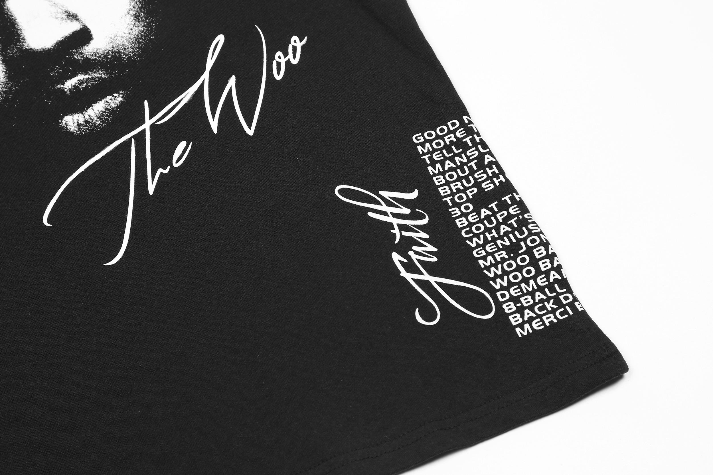 Футболка Vlone The Woo Smoky V "Black" фото № 7
