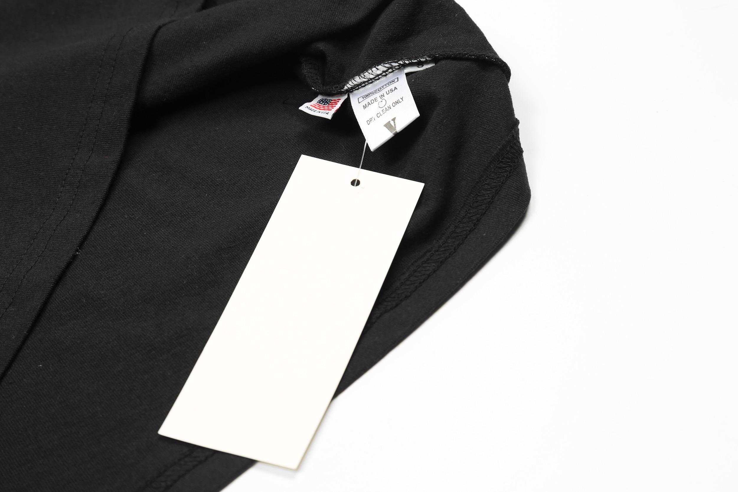 Футболка Vlone The Woo Smoky V "Black" фото № 4