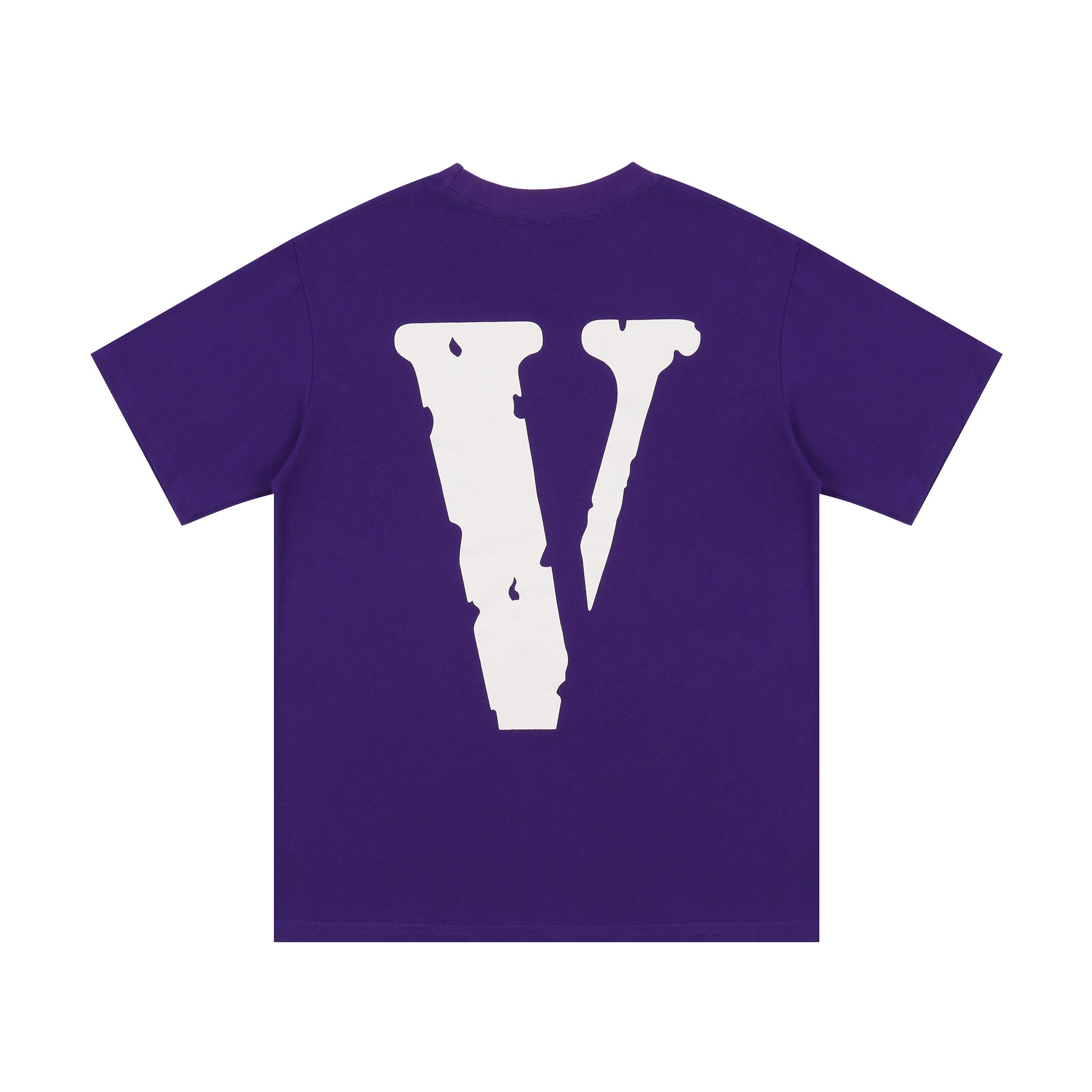 Футболка Vlone Just Be Bright "Violet" фото № 2