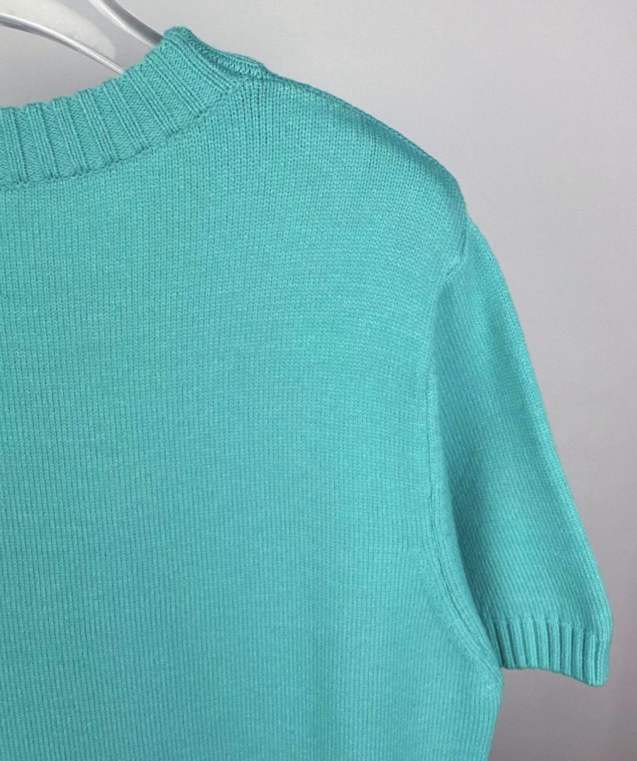 Жилетка Miu Miu Frontside Left Logo Miu Miu "Blue" фото № 2