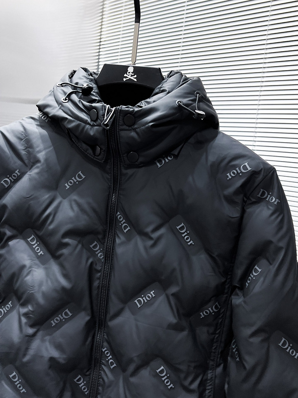 Пуховик Christian Dior Logos "Black" фото № 4