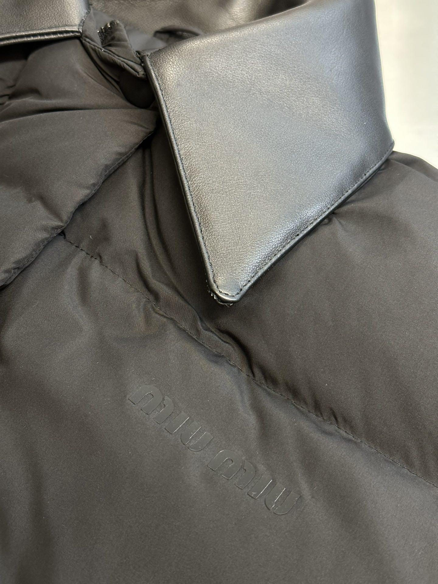 Пуховик Miu Miu Polished Peak "Black" фото № 4