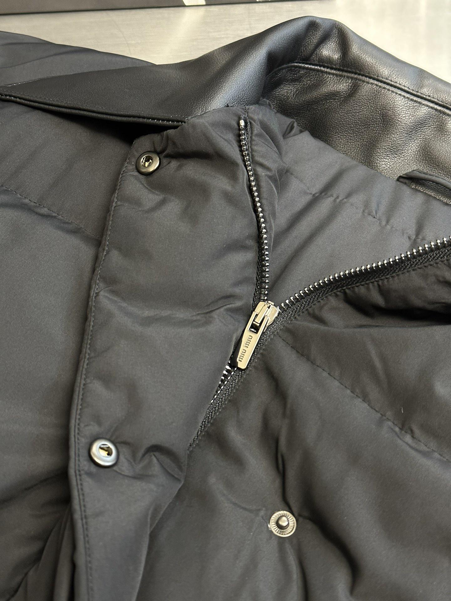 Пуховик Miu Miu Polished Peak "Black" фото № 5