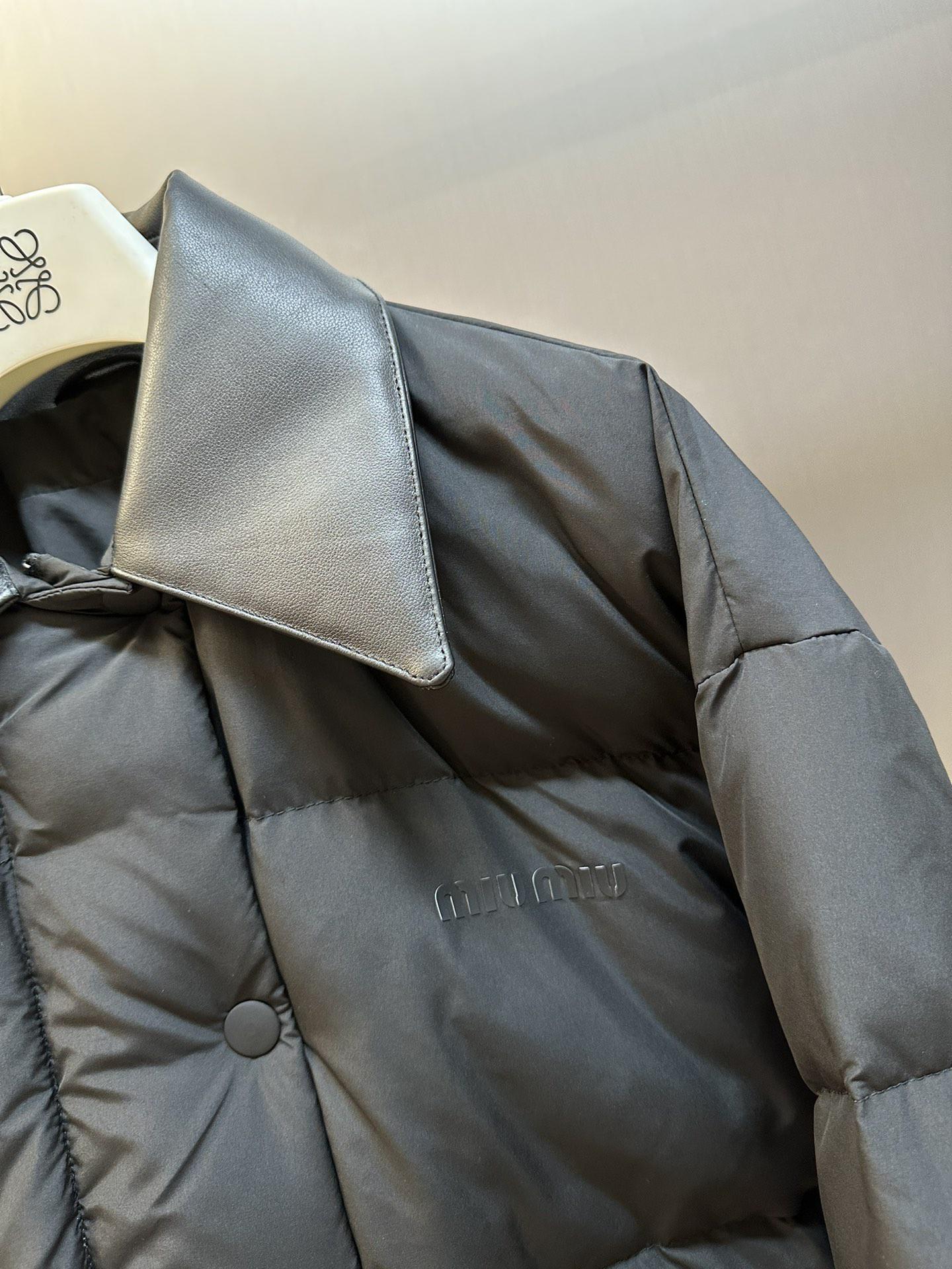 Пуховик Miu Miu Polished Peak "Black" фото № 7