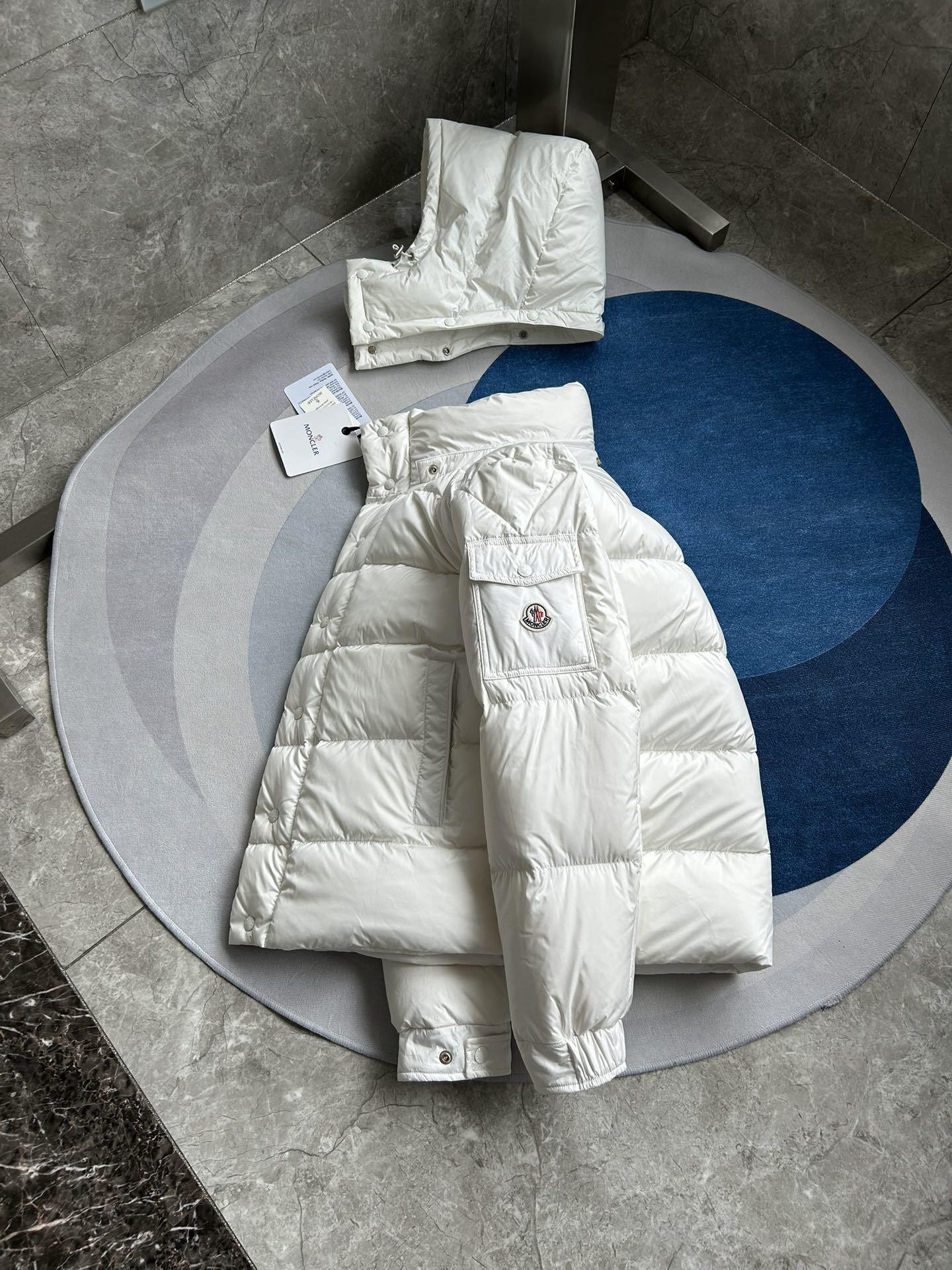 Пуховик Moncler Puffer Jacket "White" фото № 5