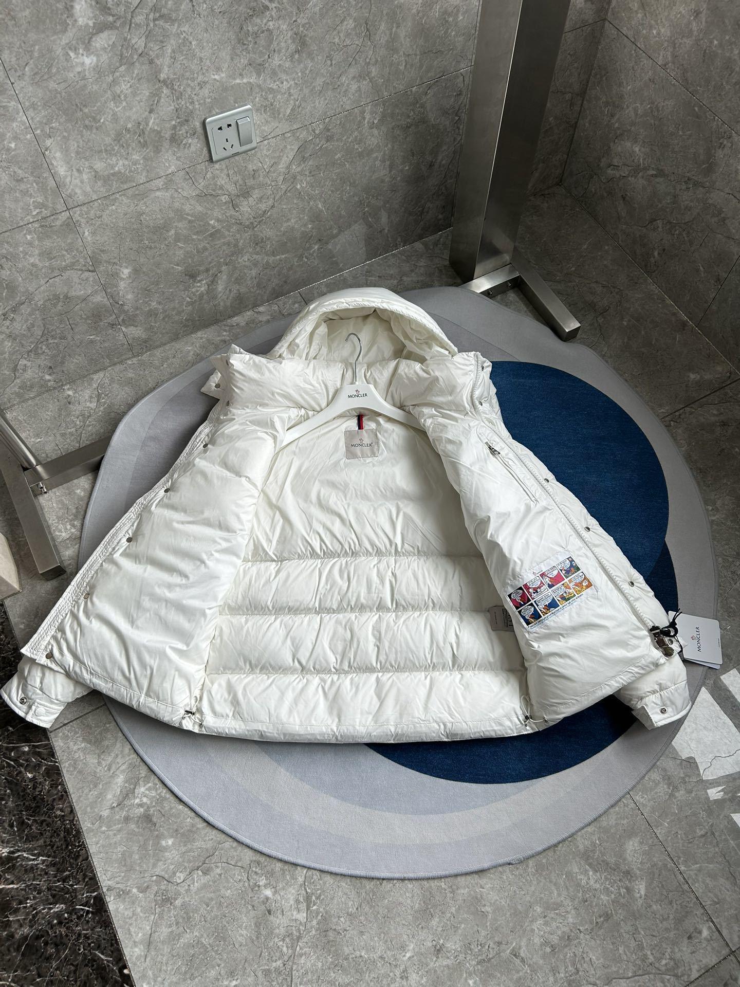 Пуховик Moncler Puffer Jacket "White" фото № 4