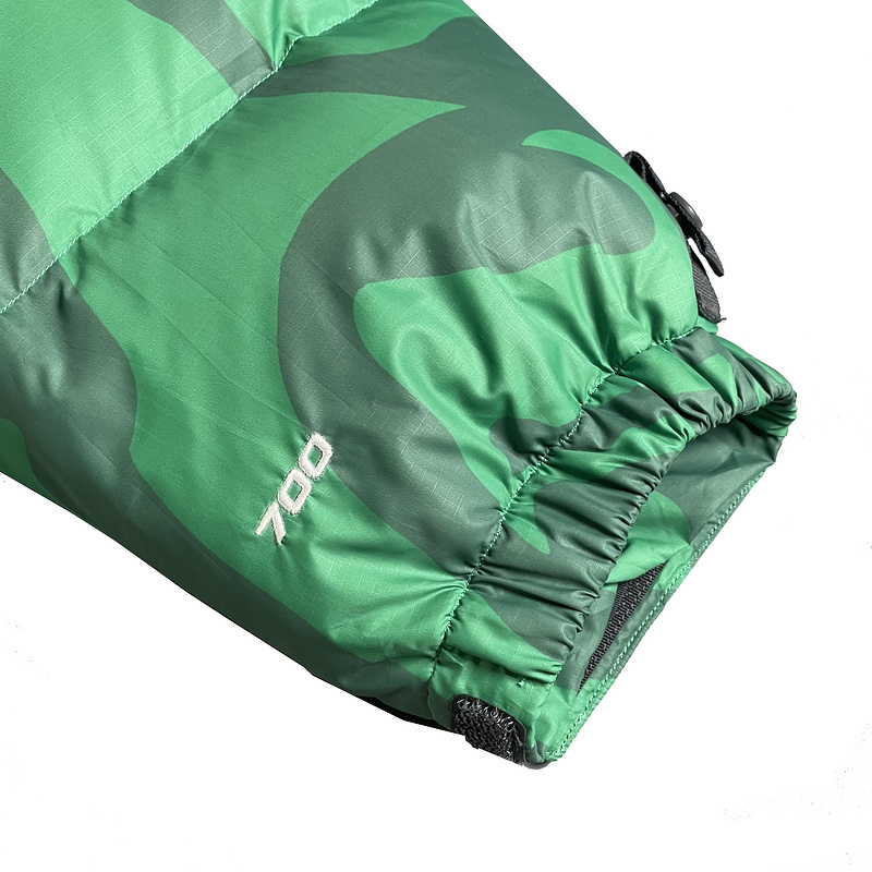 Пуховик The North Face Two Crosses And Brand Logo "Green/Blue" фото № 7