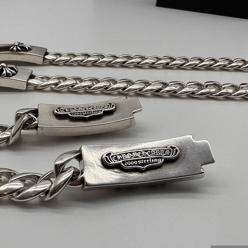 Браслет Chrome Hearts With Badge Lily "Silver" фото № 2