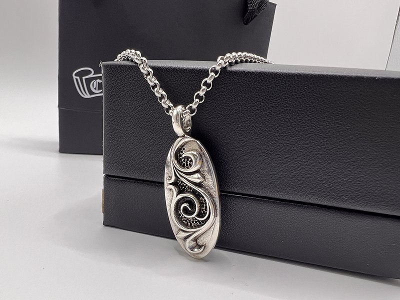 Подвеска Chrome Hearts Pendant Oval "Silver" фото № 3