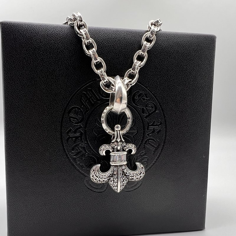 Подвеска Chrome Hearts With Royal Lily Pendant "Silver" фото № 3