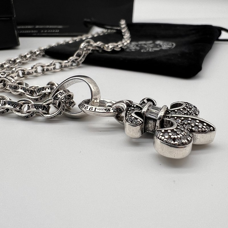 Подвеска Chrome Hearts With Royal Lily Pendant "Silver" фото № 5