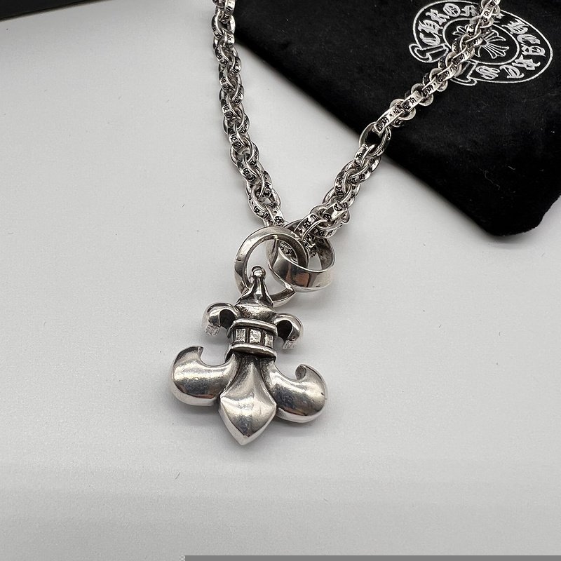 Подвеска Chrome Hearts With Royal Lily Pendant "Silver" фото № 6