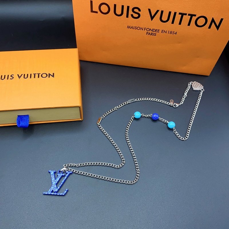Подвеска Louis Vuitton Decoration With Logo - Blue Letters "Silver" фото № 6