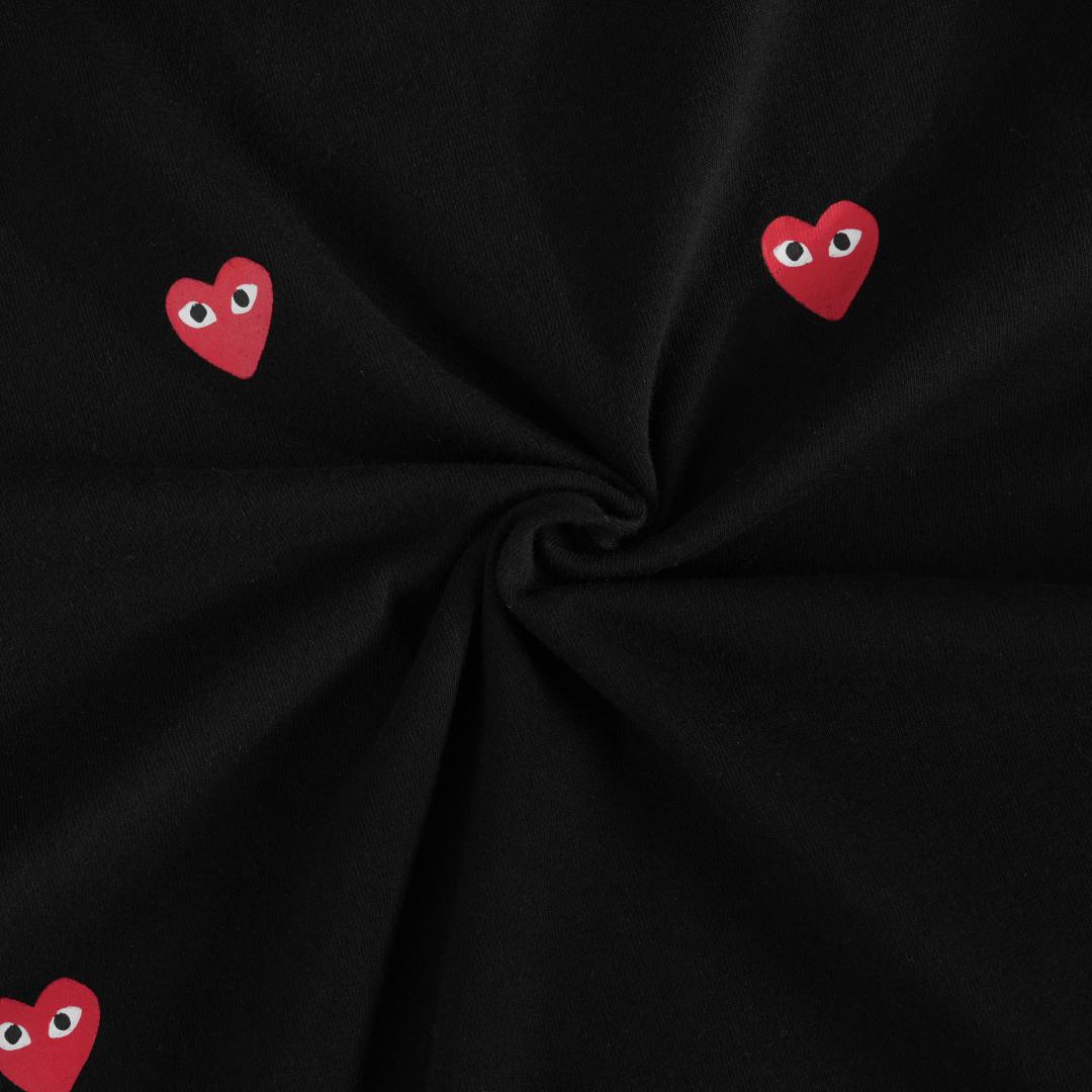 Футболка Comme des Garçons Play Multi Small Heart "Black" фото № 5