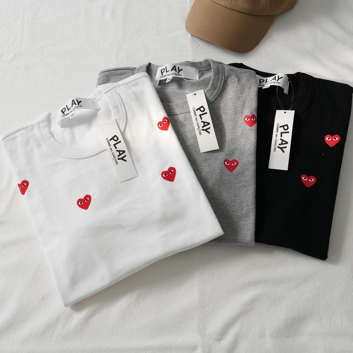 Футболка Comme des Garçons Play Multi Small Heart "Black" фото № 8