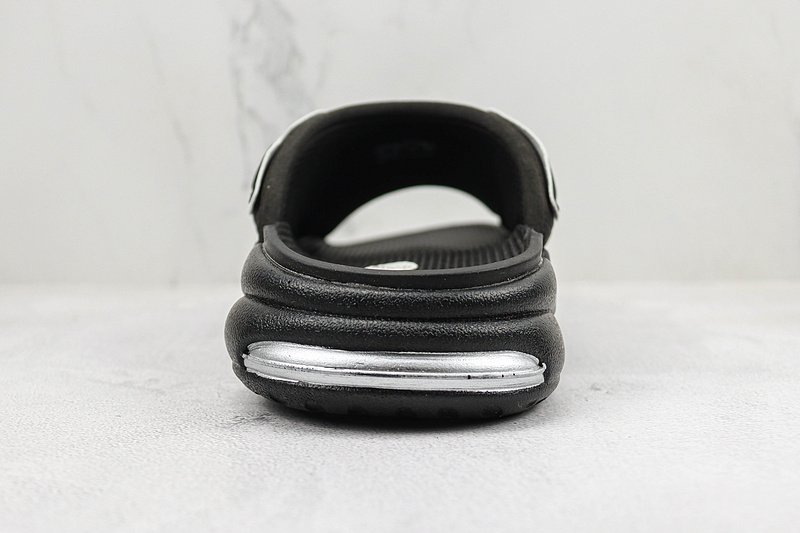 Nike Air More Uptempo Slide "Black/White/Silver" фото № 9