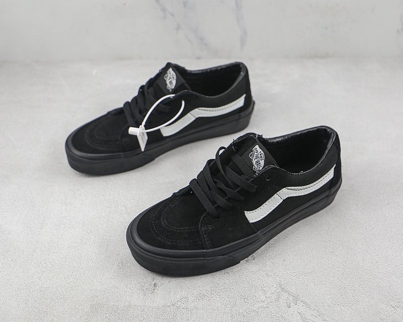 Vans SK8-Low "Black Platform/White" фото № 5