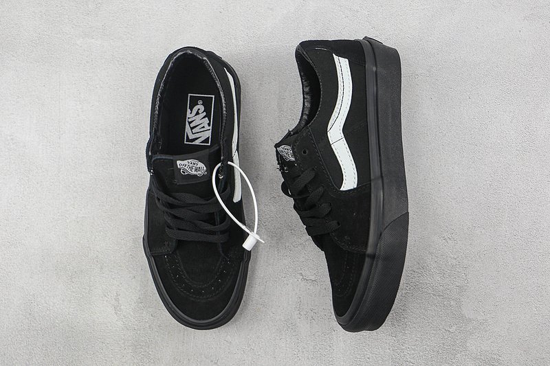 Vans SK8-Low "Black Platform/White" фото № 7
