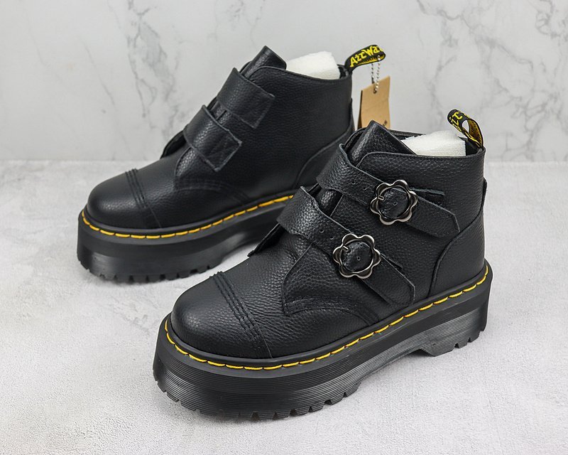 Dr. Martens Devon Flower "Black/Yellow" фото № 5