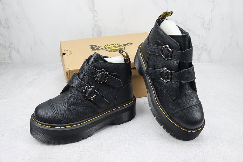 Dr. Martens Devon Flower "Black/Yellow" фото № 7