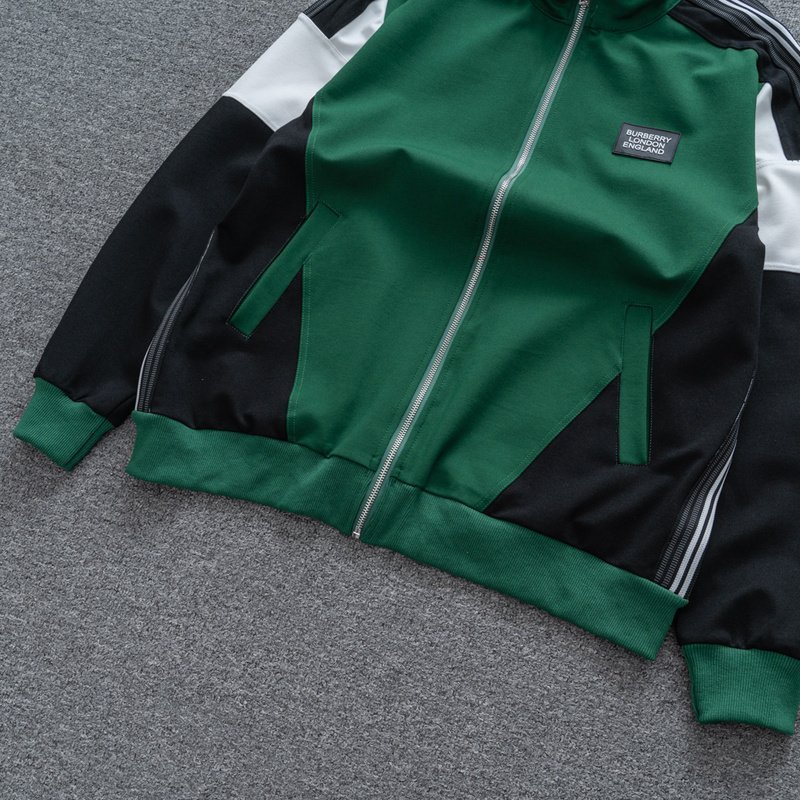 Худи Burberry On The Style ZIP "Green" фото № 4