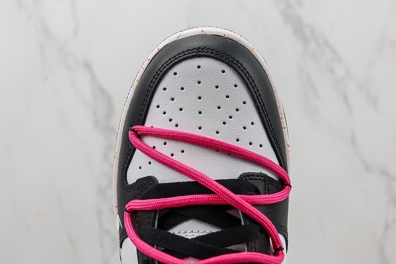 Nike Dunk Low Shooshes "White/Black/Grey/Pink" фото № 3