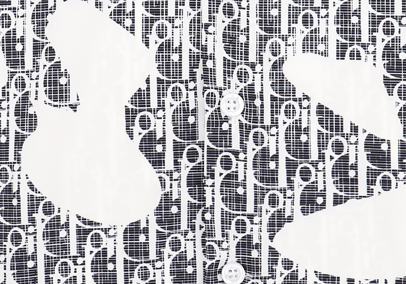 Рубашка Burberry Geometry and Abstract Pattern "White" фото № 6