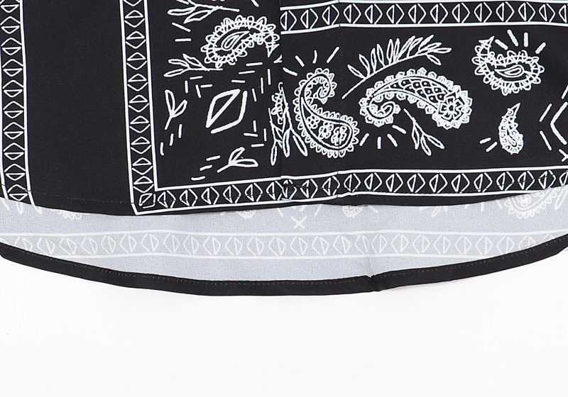 Рубашка Burberry Short Sleeve Paisley "Black" фото № 4