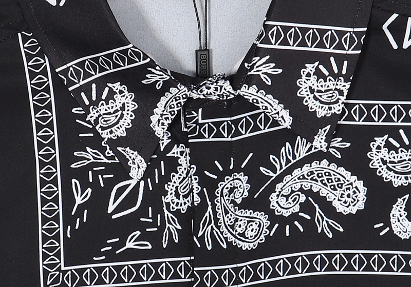Рубашка Burberry Short Sleeve Paisley "Black" фото № 9
