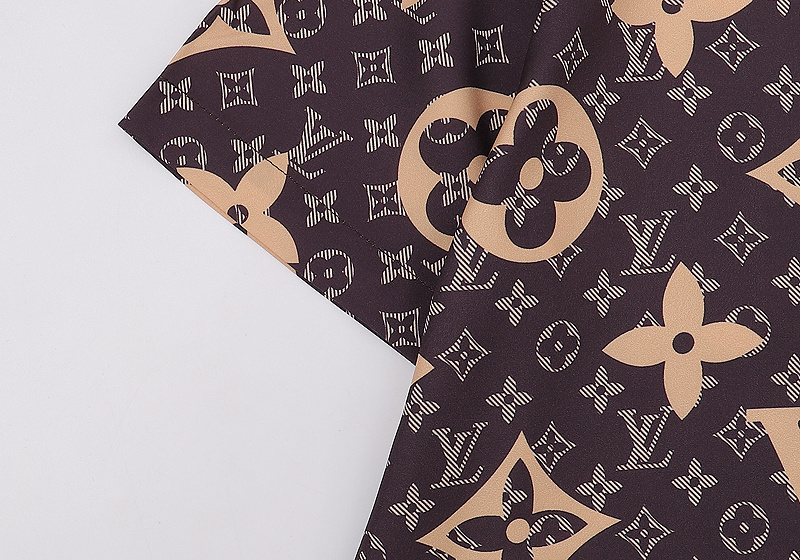 Рубашка Louis Vuitton Short Sleeve Logogram "Brown" фото № 9