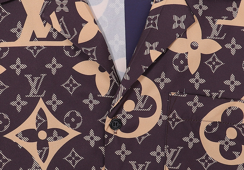 Рубашка Louis Vuitton Short Sleeve Logogram "Brown" фото № 3