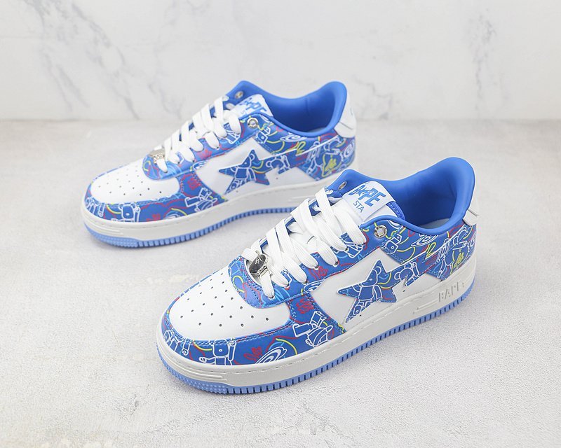 Medicom Toy Bearbrick x A Bathing Ape Bape Sta "Camo Blue" фото № 5